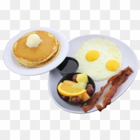 Pancake, HD Png Download - bacon and eggs png