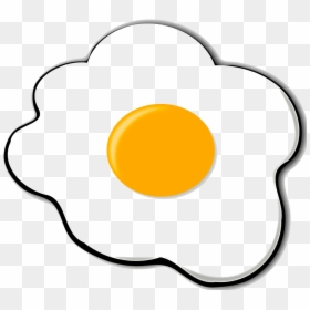Fried Egg Clipart Fri - Sunny Side Up Egg Clipart, HD Png Download - bacon and eggs png
