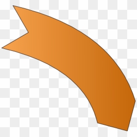 Transparent Arrow Curved Png - Png Curve Orange Arrow, Png Download - arrow curved png