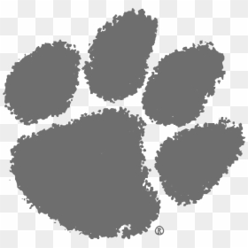 Clemson Tigers Paw, HD Png Download - tiger paw print png
