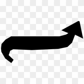 Arrow Tail Down Refixed Clip Arts, HD Png Download - white down arrow png