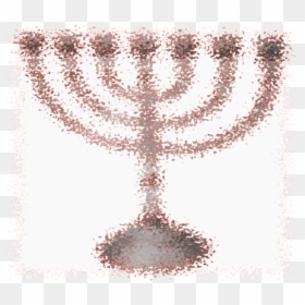 Candle Holder,judaism,menorah - Cross-stitch, HD Png Download - candlestick png