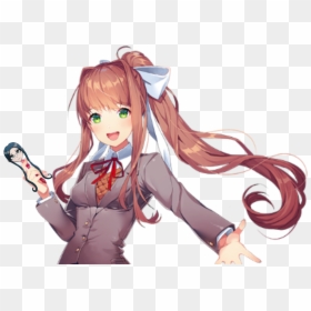 Image - Chicken Monika Ddlc, HD Png Download - monika ddlc png