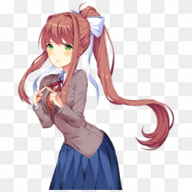 Monika Ddlc Png, Transparent Png - monika ddlc png