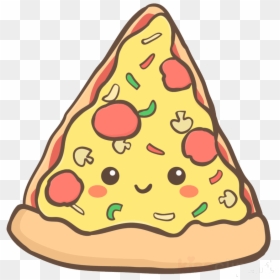 Pizza Drawing Food Transparent Image Clipart Free Png - Cute Pizza Clipart, Png Download - cute food png