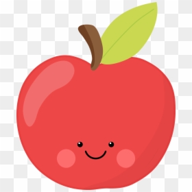 Drupe - Cute Red Apple Clip Art, HD Png Download - cute food png