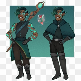 My New Earth Genasi Archfey Warlock, Pebble, And Their - D And D Earth Genasi, HD Png Download - warlock png