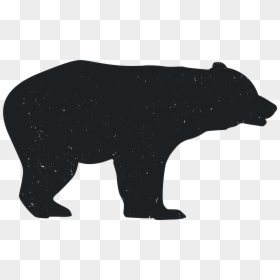 Bear Silhouette Dog Animal - Bear Animal Silhouettes, HD Png Download - bear vector png