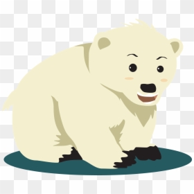 Transparent Teddy Bear Vector Png - Polar Bear Cartoon Clipart, Png Download - bear vector png