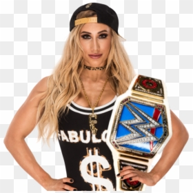 Transparent Asuka Wwe Png - Carmella Smackdown Women's Championship, Png Download - asuka wwe png