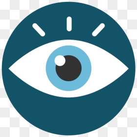 Vision Flat Icon, HD Png Download - vision icon png