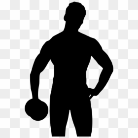Testosterone Deficiency, HD Png Download - bodybuilder silhouette png