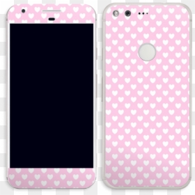 Cute Hearts Skin Pixel - Vestido Gris Con Lunares, HD Png Download - pixel hearts png