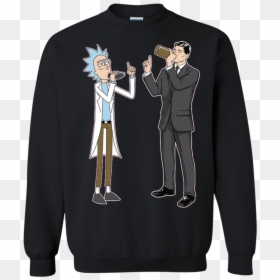 Rick And Archer Drink Wine Shirt, Hoodie, Tank - Rick Sanchez And Sterling Archer, HD Png Download - sterling archer png
