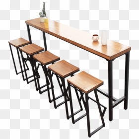 Restaurant High Tables And Chairs, HD Png Download - bar table png