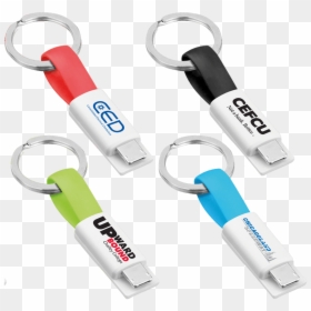 Ladekabel Schlüsselanhänger Typ C Mit Micro Usb, HD Png Download - keychain png