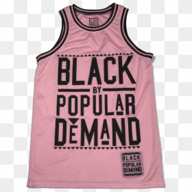 Black By Popular Demand® Pink Unisex Basketball Jersey - Active Tank, HD Png Download - basketball jersey png
