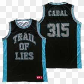 Image Of Trail Of Lies X Cabal Basketball Jersey - Vest, HD Png Download - basketball jersey png