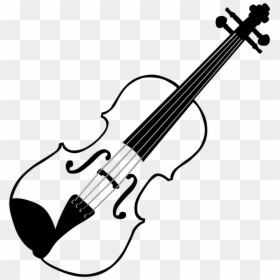 Black And White Bow Clip Art Painted Ⓒ - Violin Clip Art Black And White, HD Png Download - violin bow png