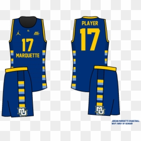 Marquette Basketball Jersey Design, HD Png Download - basketball jersey png
