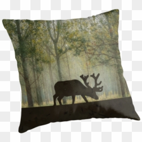 Transparent Moose Silhouette Png - Throw Pillow, Png Download - pillows png