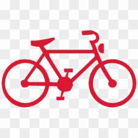 Bicycle Icon - Flat Style Biking, HD Png Download - cycle icon png