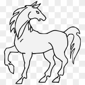 Line Art, HD Png Download - horse face png