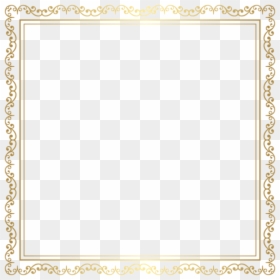 Transparent Gold Frame Border Png - Gold Certificate Border Png, Png Download - gold photo frames png