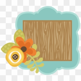 Frames Svg File - Clipart Flower Wood Frame, HD Png Download - frem png