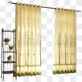 Curtains In Bedroom Png, Transparent Png - modern curtains png