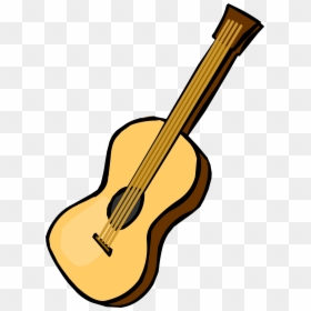 Acoustic Guitar Club Penguin - Club Penguin Acoustic Guitar, HD Png Download - music instruments clipart png