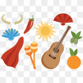Spain Clipart Musical Instrument, HD Png Download - music instruments clipart png