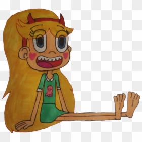 Princess Star Butterfly Shows Her Cute Bare Feet By - Cartoon, HD Png Download - star vs the forces of evil png