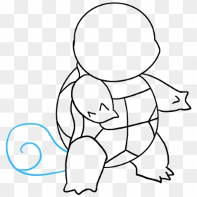 How To Draw Squirtle - Squirtle Easy To Draw, HD Png Download - squirtle squad png