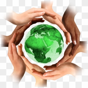 Globe In Hand Png, Transparent Png - around the world png