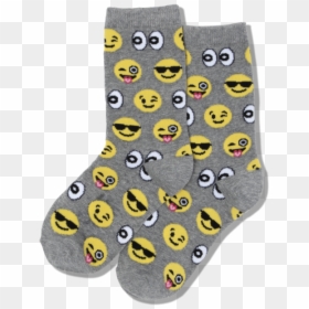 Kid"s Emoji Crew Socks"  Class="slick Lazy Image Js - Sock, HD Png Download - perfect emoji png