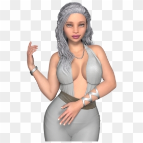 Woman, Silver, Pose, Poised, Hair, Beauty, Heroine - Silver Pose, HD Png Download - heroine png