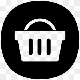 School Supermarket - Shopping Basket Round Icon, HD Png Download - supermarket png