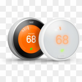 Nest Thermostats, HD Png Download - nest thermostat png