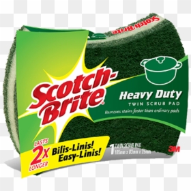 Scotch Brite Twin Scrub Pad, HD Png Download - 3m png