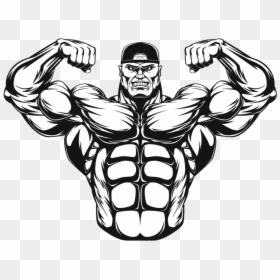 Body Builder Png - Bodybuilder Illustration, Transparent Png - bodybuilding vector png