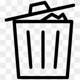 Recycle Bin Delete Garbage Full - Trash Can Icon Png, Transparent Png - delete icon png transparent