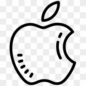 Transparent Bitten Apple Png - Apple Drawings Of Iphones, Png Download - apple icon transparent png