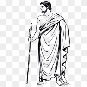 Greek Clipart Rhea - Ancient Greece Himation, HD Png Download - men clipart png