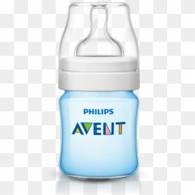 Avent Blue 125ml Bottle, HD Png Download - baby milk bottle png