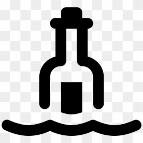 Ios Glyph Icon - Emblem, HD Png Download - bottle vector png