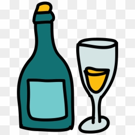 Champagne Bottles Png, Transparent Png - bottle vector png