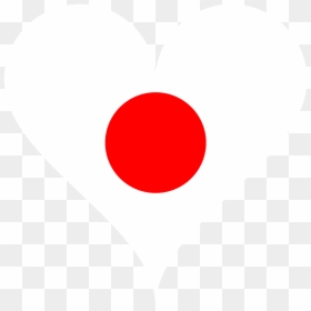 Image Of Love Shape Japan Flag Clipart , Png Download - Bandera Japon Corazon Png, Transparent Png - love shapes png