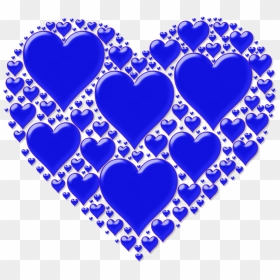 Transparent Heart Shape Png - Heart Shape Color Blue, Png Download - love shapes png