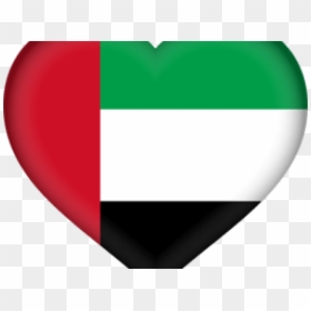 Hd The United Arab - Heart, HD Png Download - dubai flag png